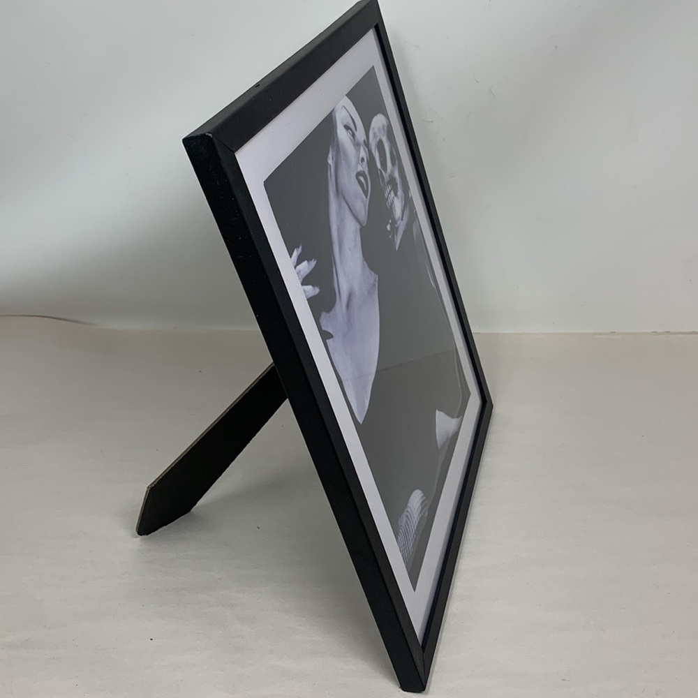 2 Vampira with skull heads Black and White Halloween Art Prints goth decor new - Picture 15 of 17